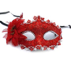 Masquerade Mask Lace Floral Rhinestone Adjustable Band