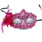 Masquerade Mask Lace Floral Rhinestone Adjustable Band