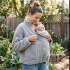 Maternity Jacket Teddy Fleece Expandable Babywearing Insert