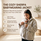 Maternity Jacket Teddy Fleece Expandable Babywearing Insert