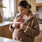 Maternity Jacket Teddy Fleece Expandable Babywearing Insert