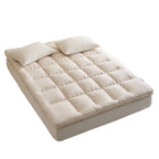 Mattress Topper Cotton Cover Hand-Tufted Breathable Cushioning