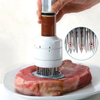 Meat Marinade Injector Stainless Steel Tenderizer Blades