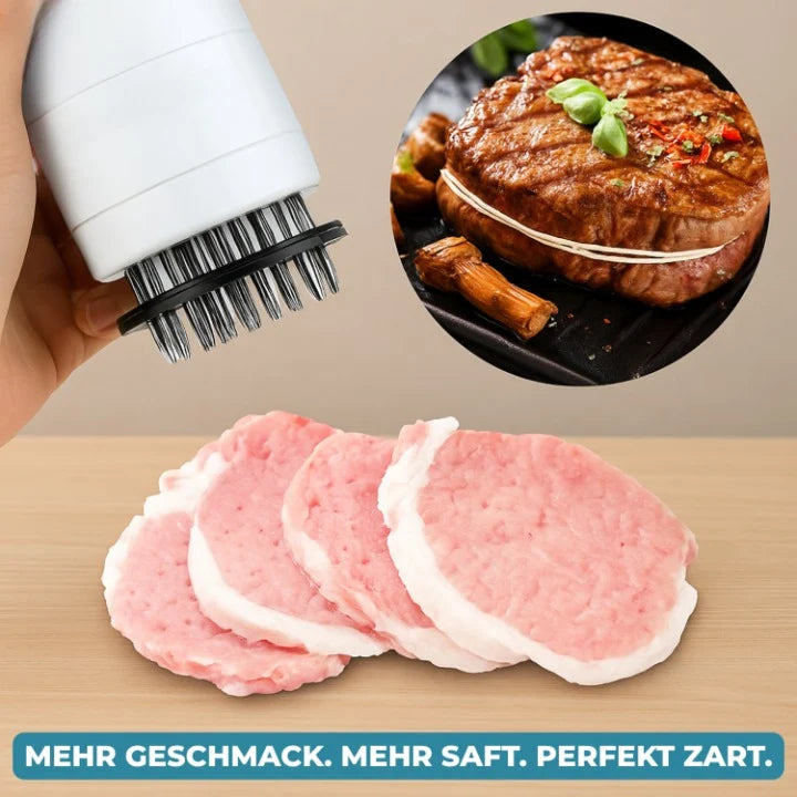 Meat Marinade Injector Stainless Steel Tenderizer Blades