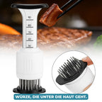 Meat Marinade Injector Stainless Steel Tenderizer Blades