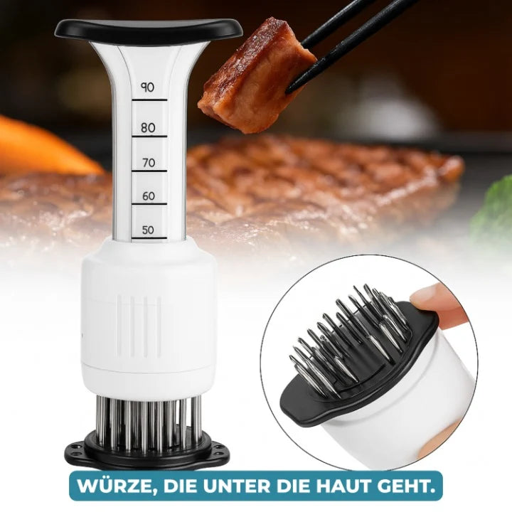 Meat Marinade Injector Stainless Steel Tenderizer Blades