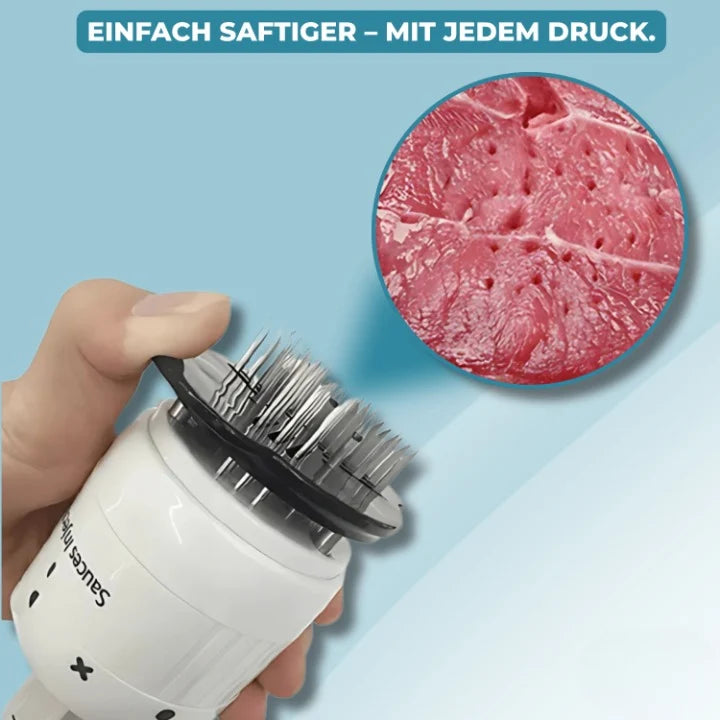 Meat Marinade Injector Stainless Steel Tenderizer Blades