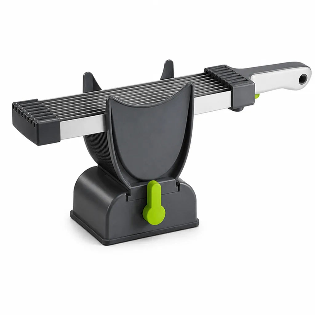 Meat Slicer Set Stainless Steel Ergonomic Handle & Locking Base