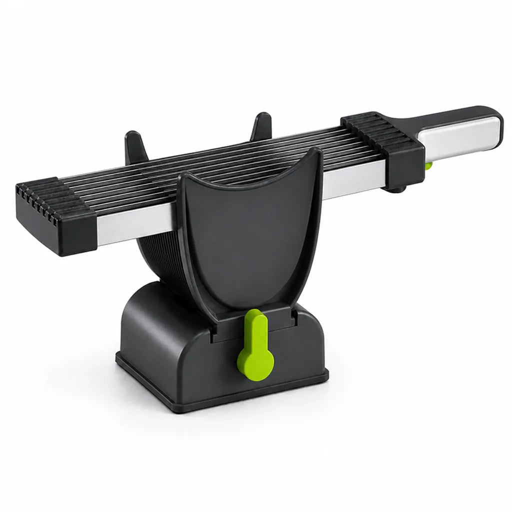 Meat Slicer Set Stainless Steel Ergonomic Handle & Locking Base
