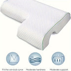 Memory Foam Pillow Breathable Ergonomic Head & Neck Support