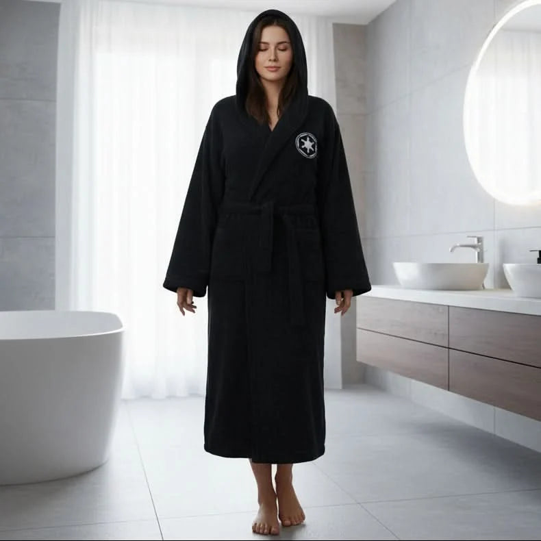 Men's Hooded Bathrobe Extra-Long Soft & Absorbent Flannel