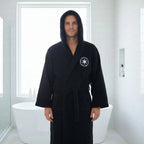 Men's Hooded Bathrobe Extra-Long Soft & Absorbent Flannel