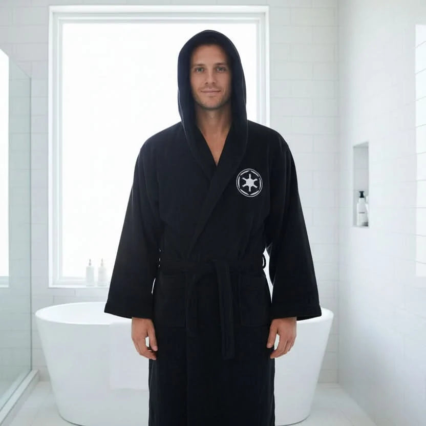 Men's Hooded Bathrobe Extra-Long Soft & Absorbent Flannel