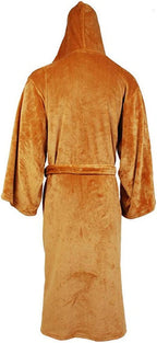 Men's Hooded Bathrobe Extra-Long Soft & Absorbent Flannel