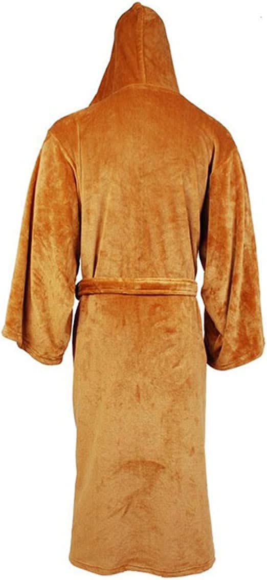 Men's Hooded Bathrobe Extra-Long Soft & Absorbent Flannel