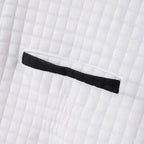 Men’s Quarter-Zip Polo Shirt Waffle Knit Long Sleeve Breathable Comfort