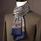 Men's Scarf Mulberry Silk Double Layer Polka Dot