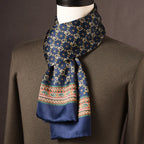Men's Scarf Mulberry Silk Double Layer Polka Dot