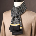 Men's Scarf Mulberry Silk Double Layer Polka Dot