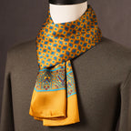 Men's Scarf Mulberry Silk Double Layer Polka Dot