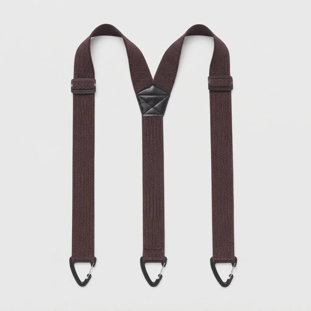 Men's Suspenders Adjustable Elastic Straps & Carabiner Hooks