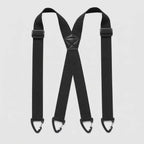 Men's Suspenders Adjustable Elastic Straps & Carabiner Hooks