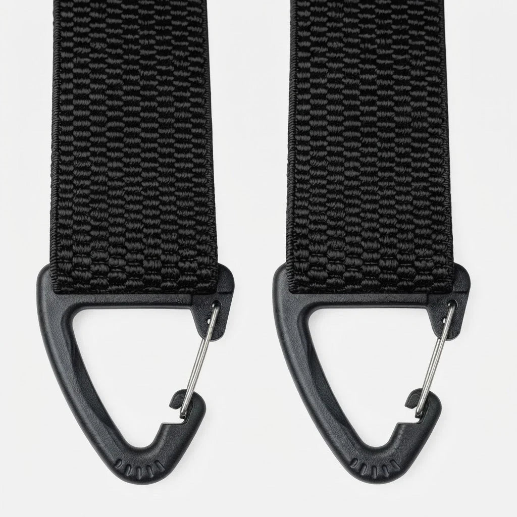 Men's Suspenders Adjustable Elastic Straps & Carabiner Hooks