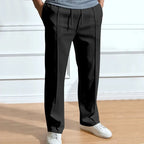 Men’s Trousers Slim Fit Elastic Waistband Drawstring