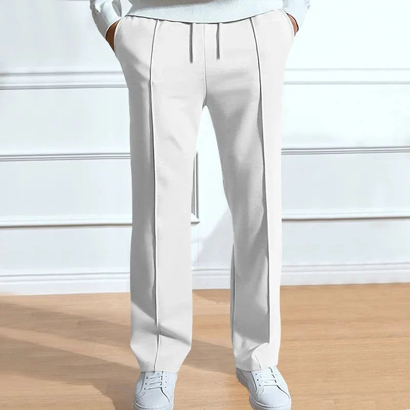 Men’s Trousers Slim Fit Elastic Waistband Drawstring