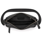 Messenger Bag Genuine Pebbled Leather Adjustable Strap Zippered Pockets