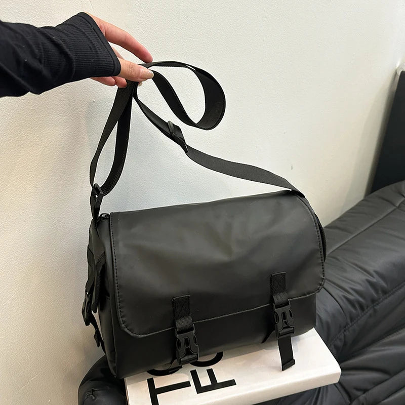 Messenger Bag Water-Resistant Multiple Compartments Adjustable Strap