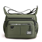 Messenger Bag Weather-Resistant Multiple Zippered Compartments Adjustable Shoulder Strap
