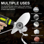 Metal Cutting Attachment Burr-Free Protective Cover Fits Most Drills