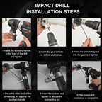 Metal Cutting Attachment Burr-Free Protective Cover Fits Most Drills