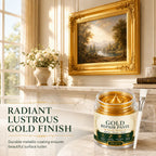 Metal Refinishing Paste Metallic Gold Water-Resistant With Brush