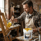 Metallic Paint Water-Soluble Reflective Finish Brush Included