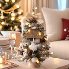 Mini Christmas Tree Battery-Powered String Lights Tabletop Decor