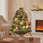 Mini Christmas Tree Battery-Powered String Lights Tabletop Decor