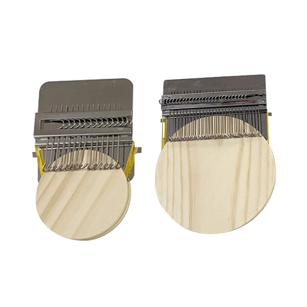 Mini Darning Loom Multi-Size Wood Base Metal Hooks