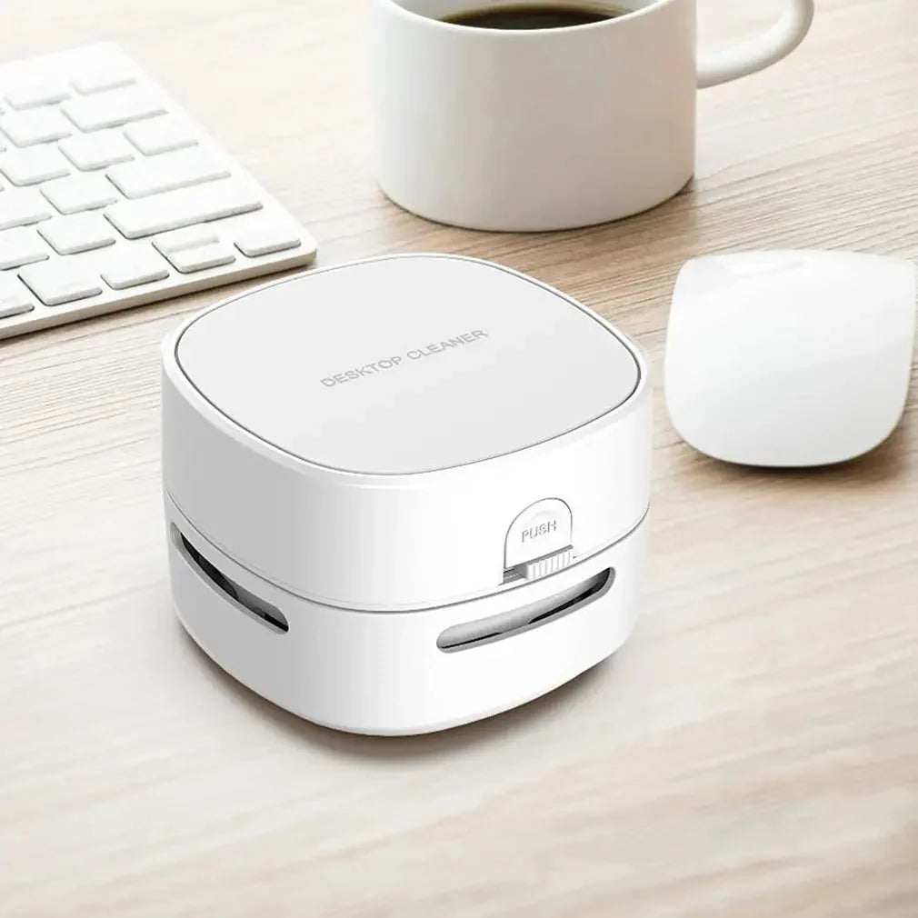 Mini Desktop Vacuum 360-Degree Suction Cordless & Quiet