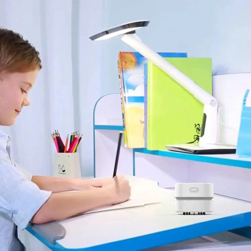 Mini Desktop Vacuum 360-Degree Suction Cordless & Quiet