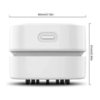 Mini Desktop Vacuum 360-Degree Suction Cordless & Quiet
