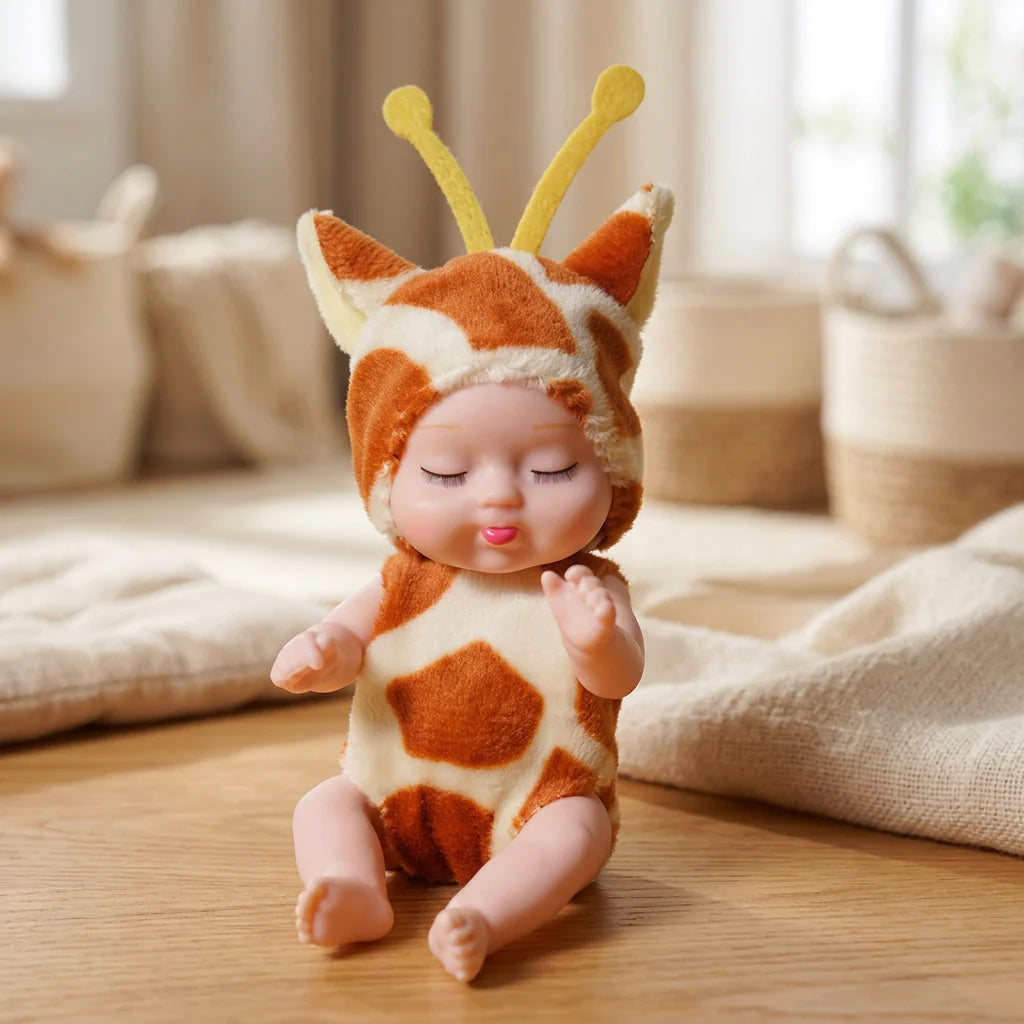 Mini Doll Animal Costume Sleeping Face