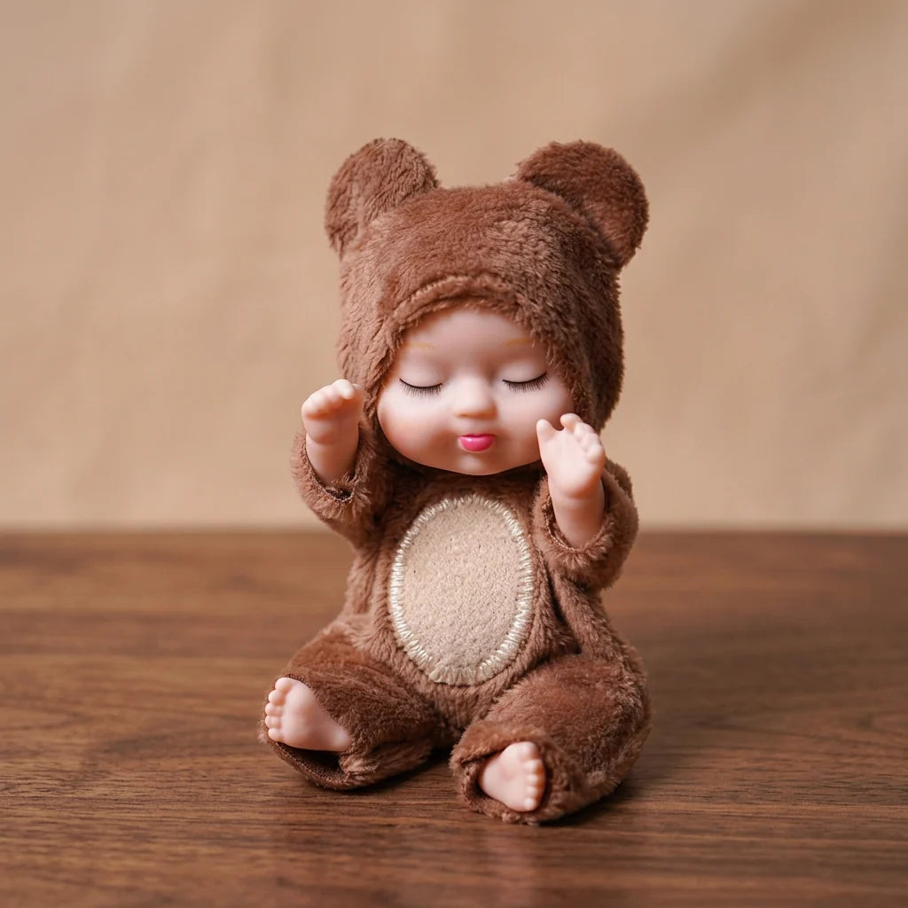 Mini Doll Animal Costume Sleeping Face