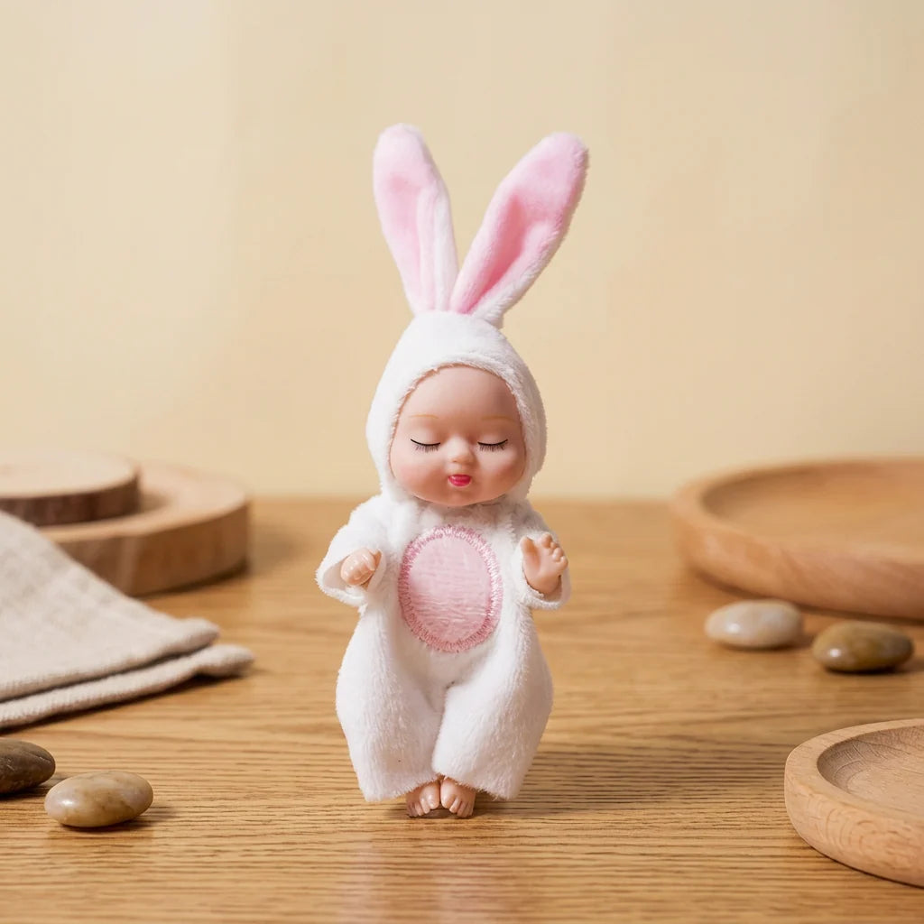 Mini Doll Animal Costume Sleeping Face