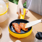 Mini Electric Frying Pan Fast-Heating Non-Stick Automatic Shut-Off