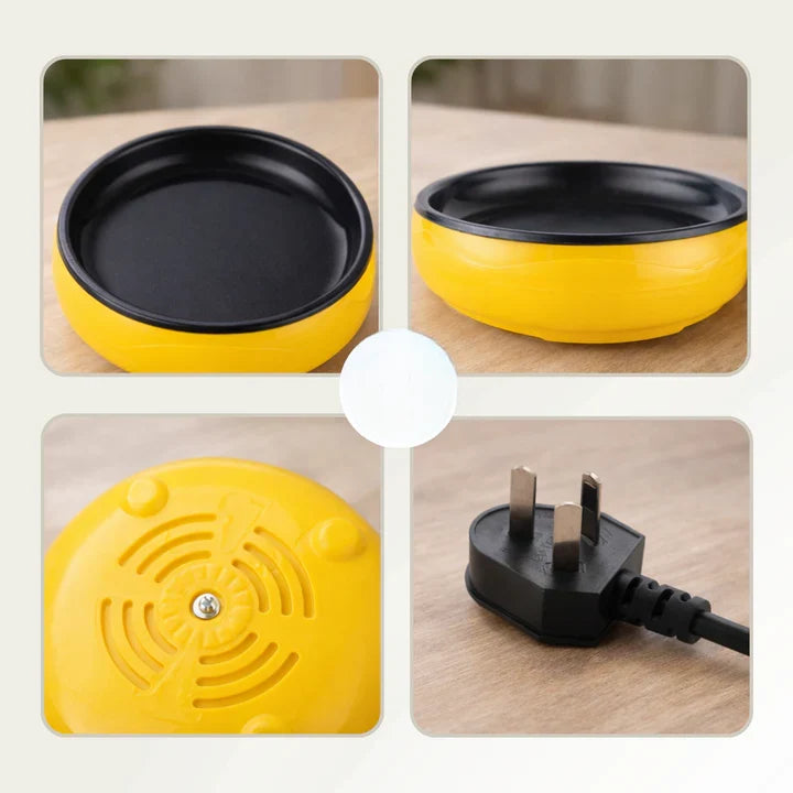 Mini Electric Frying Pan Fast-Heating Non-Stick Automatic Shut-Off