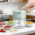 Mini Food Chopper USB Rechargeable One Touch