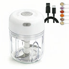 Mini Food Chopper USB Rechargeable One Touch