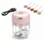 Mini Food Chopper USB Rechargeable One Touch